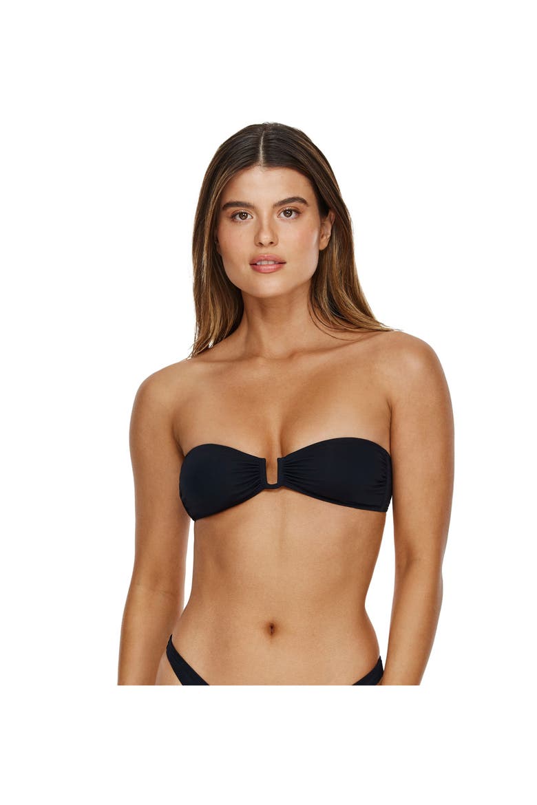 Midnight Bandeau Bikini Top, Main, color, Black