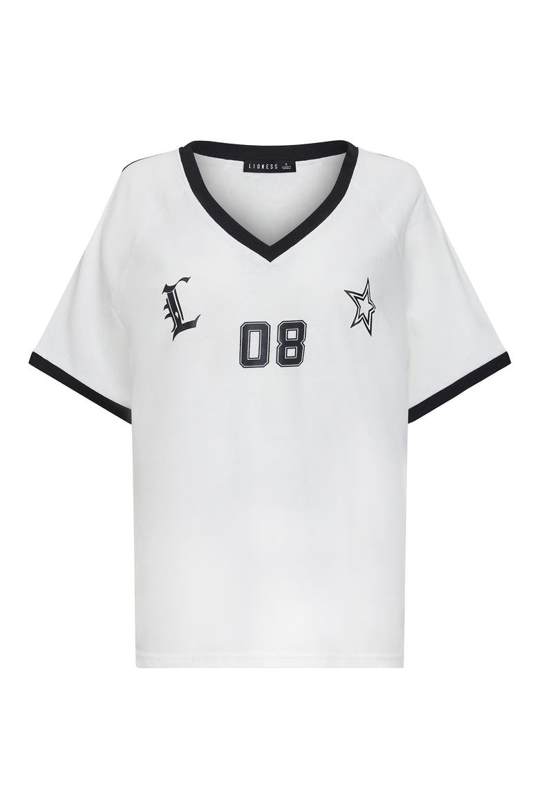 Spectate V-Neck Top, Alternate, color, PORCELAIN