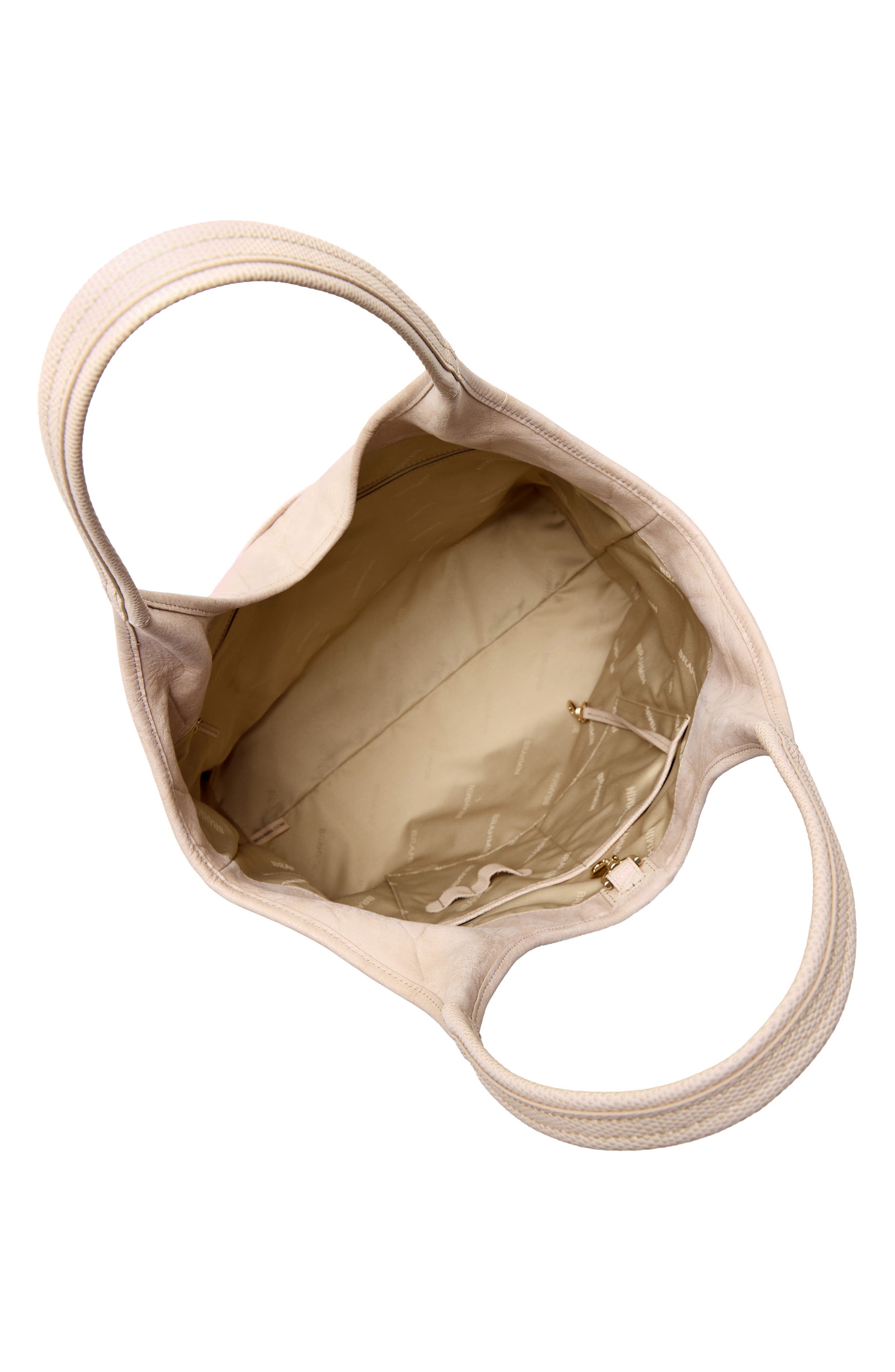 Brahmin Iona Croc Embossed Leather Tote, Alternate, color, Beige