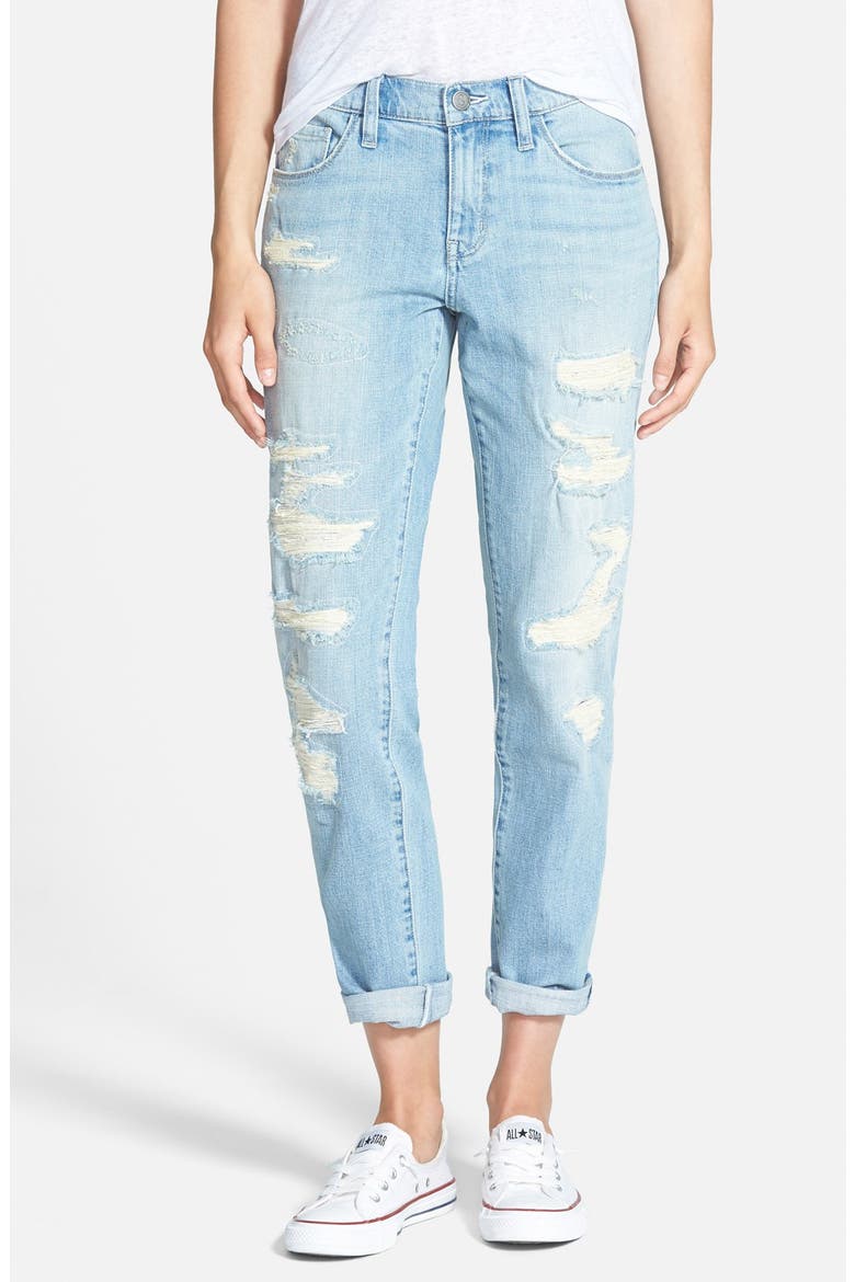 Treasure&Bond Destroyed Boyfriend Jeans, Main, color, BLUE LIGHT RIP N REPAIR
