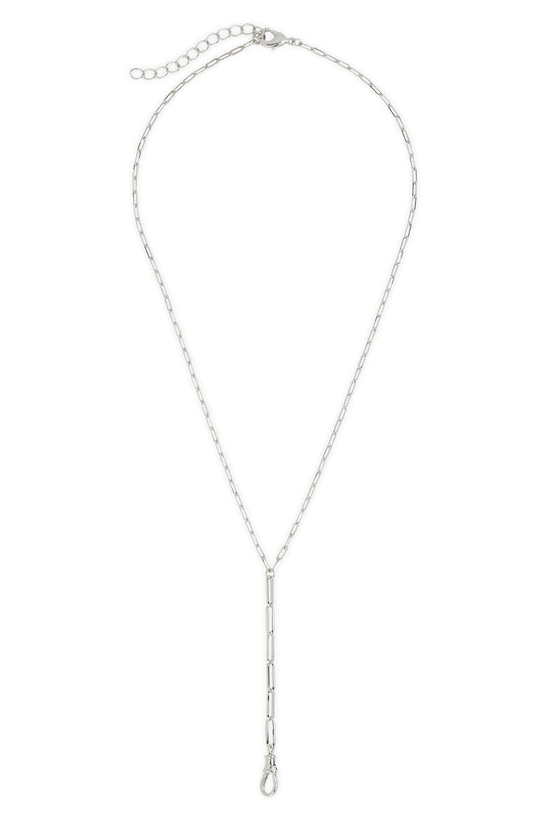 Collins Chainlink Y-Drop Necklace, Alternate, color, SILVER