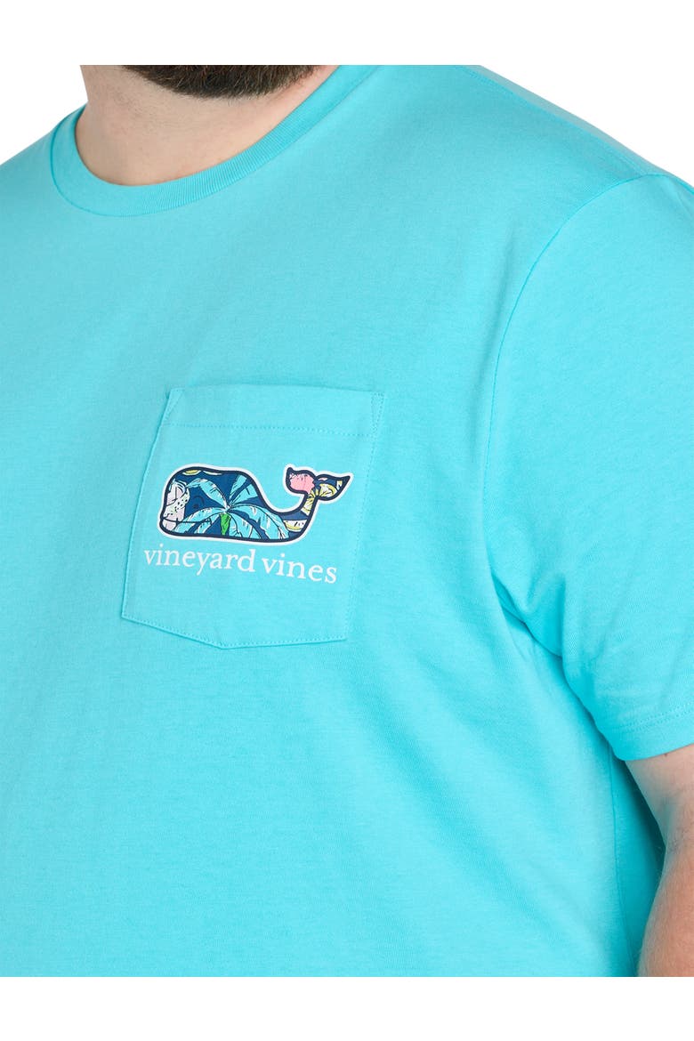 Big & Tall Forita Palms Whale Graphic Tee, Alternate, color, TURQS