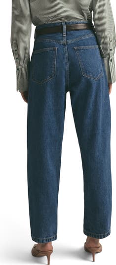 The Nikki Mid Rise Barrel Jeans