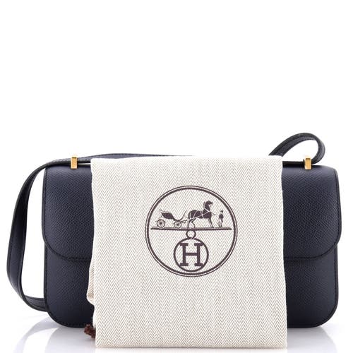 Pre-owned Hermes Hermes Constance Elan Nm Bag Epsom 25 In Blue