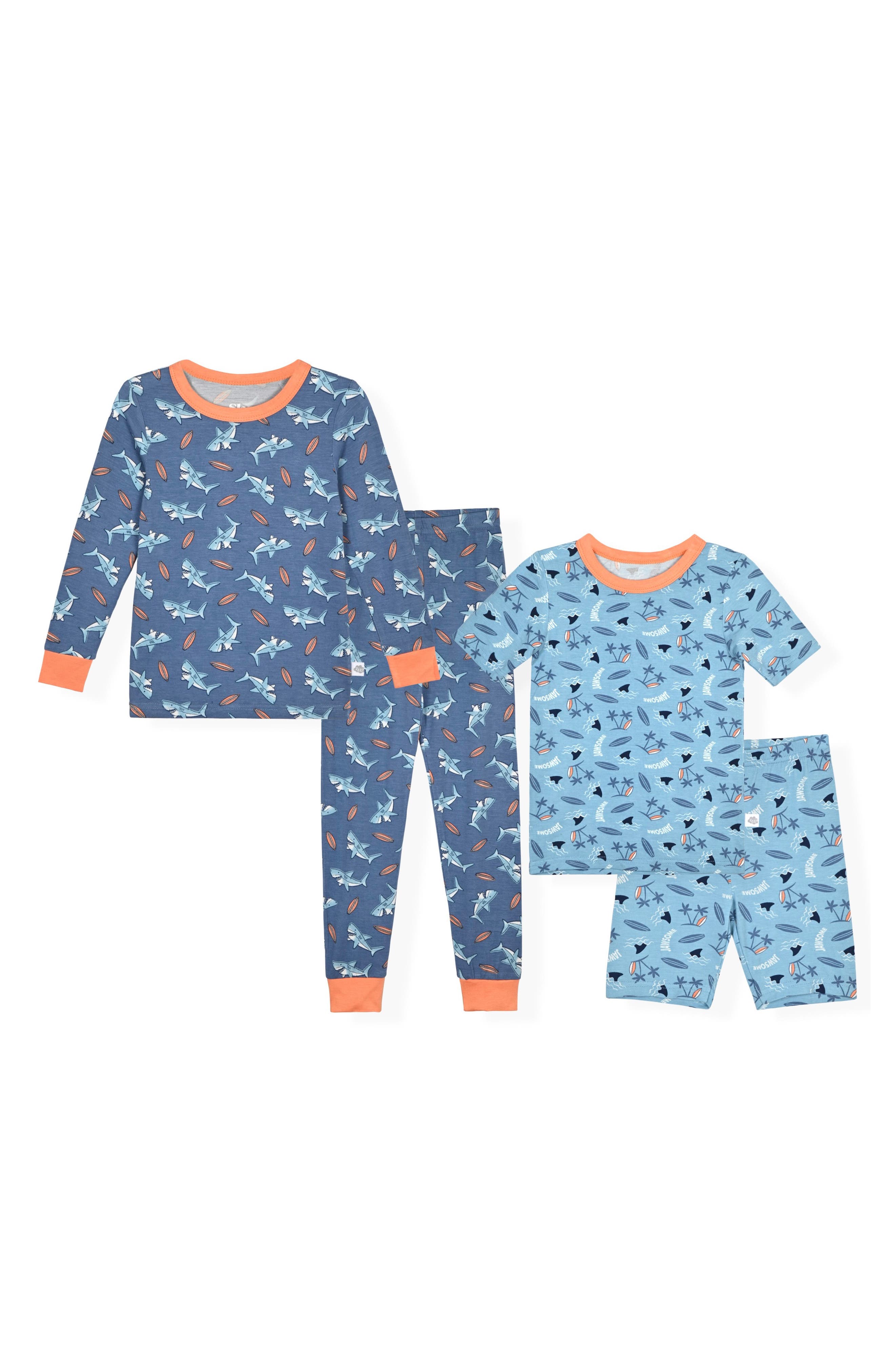 SLEEP ON IT Kids' Assorted 2-Pack Print Fitted Two-Piece Pajamas