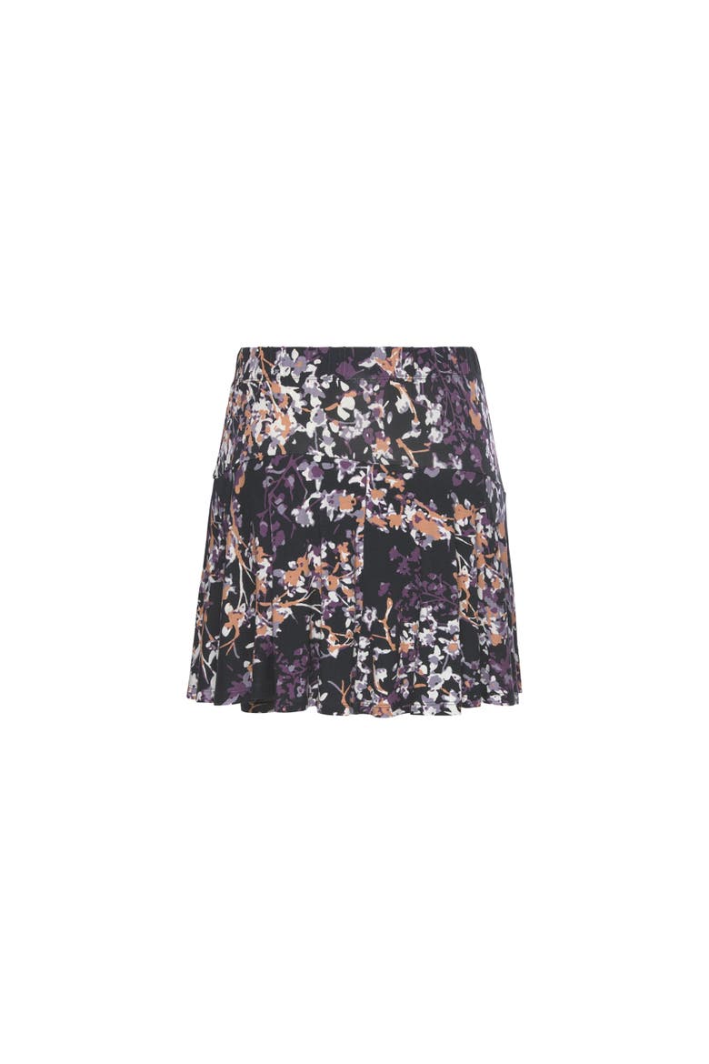 Floral Print Skort, Alternate, color, Black Multi