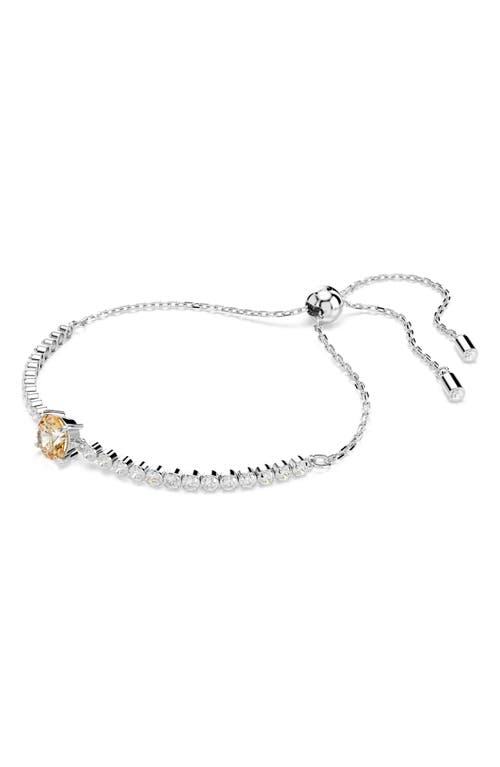 Swarovski Matrix Mixed Cuts Tennis Bracelet In Yellow