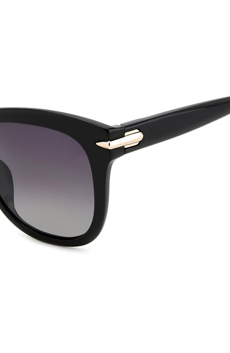 rag & bone 55mm Square Sunglasses, Alternate, color, Black