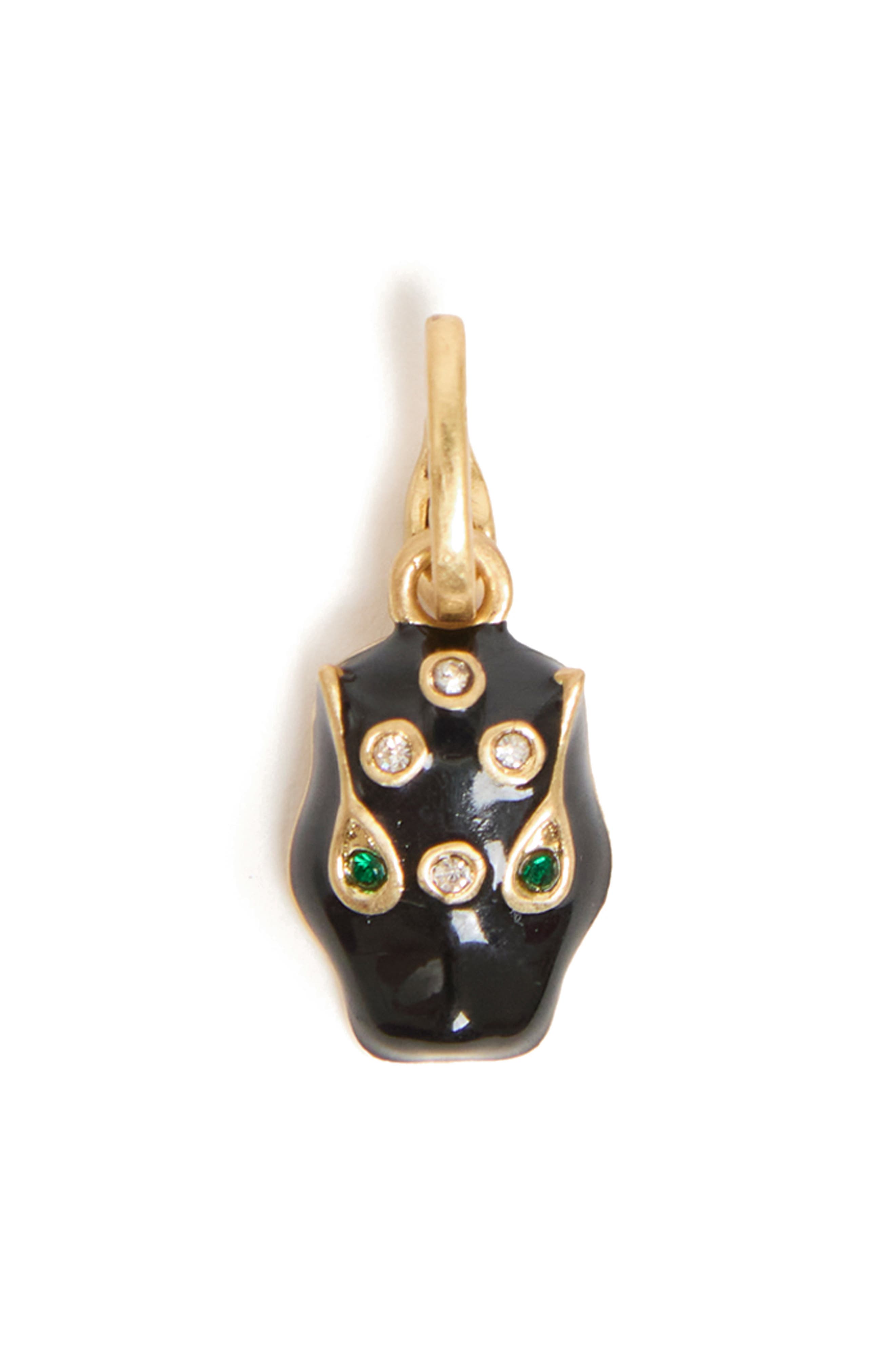 Clare V . Le Panther Charm In Black