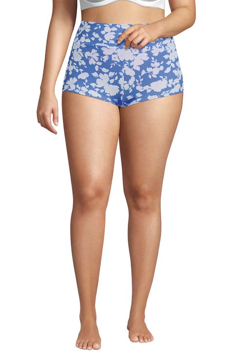 Tugless High Waisted Swim Boy Shorts