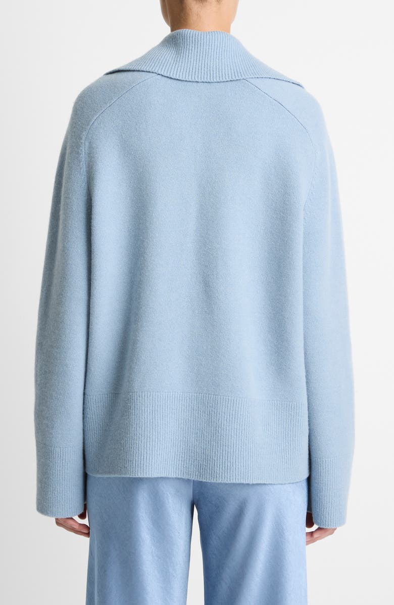 Vince Oversize Wool & Cashmere Blend Sweater, Alternate, color, Pacific