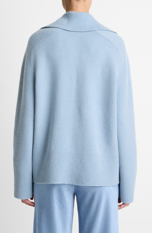 Vince Oversize Wool & Cashmere Blend Sweater In Blue