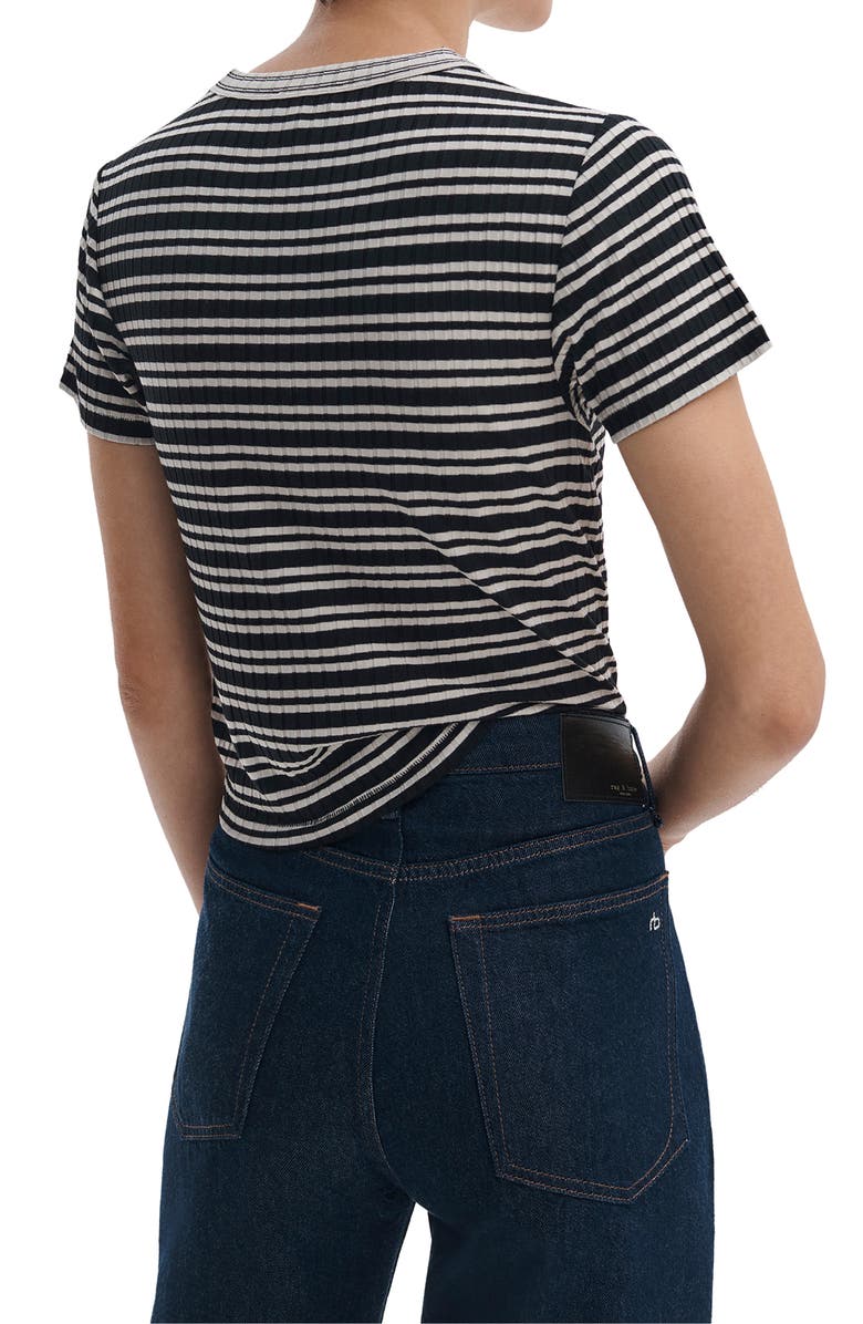 rag & bone Featherweight Logan Mid Rise Wide Leg Jeans, Alternate, color, Dusk Rinse