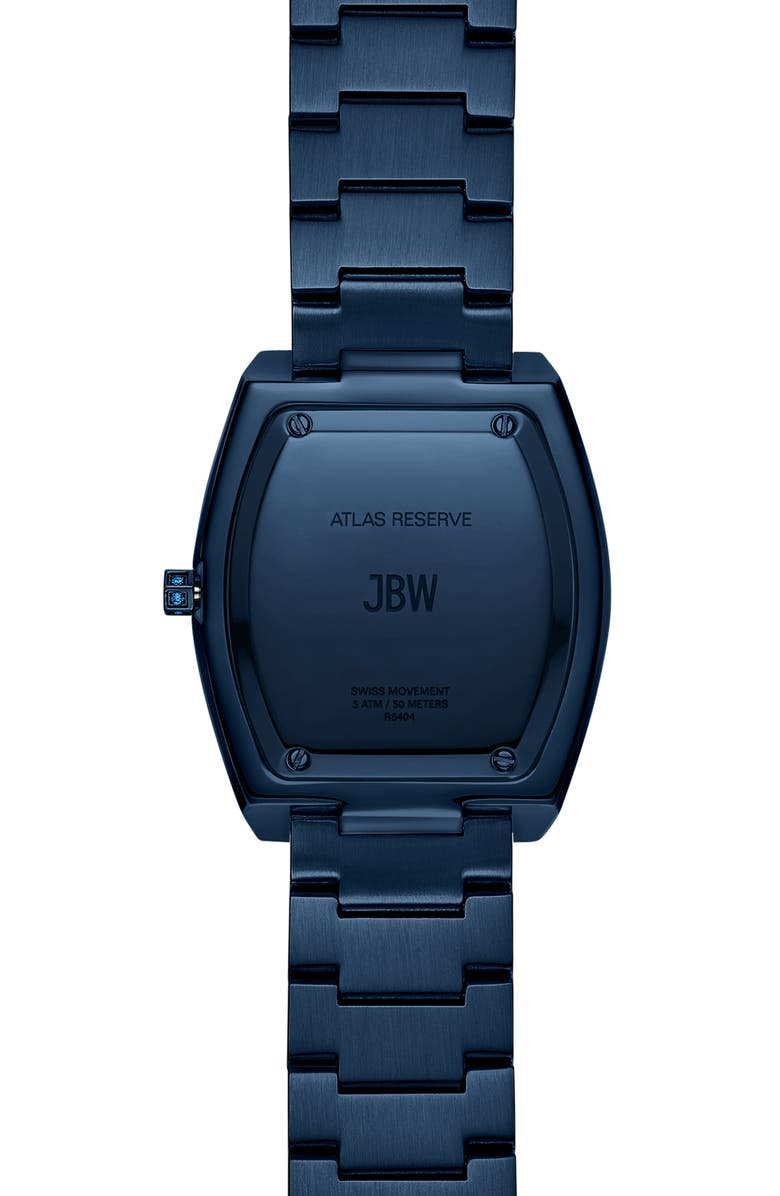 JBW Reserve Atlas Bracelet Watch, 34mm, Alternate, color, Blue