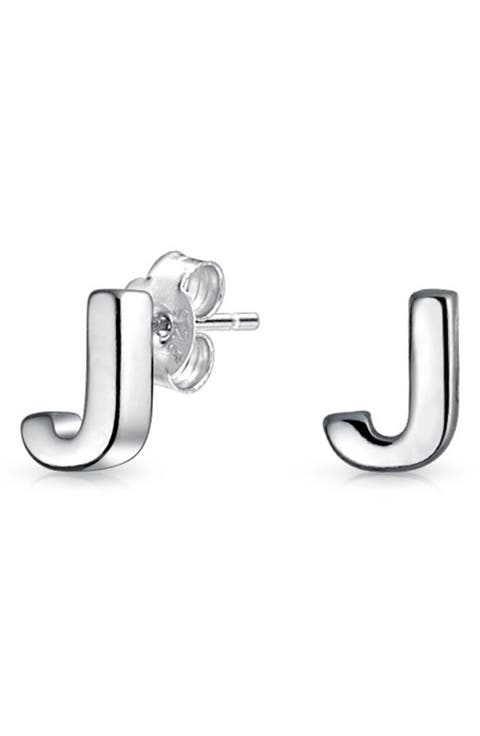 Capital ABC Minimalist Stud Earrings - Multiple Letters Available
