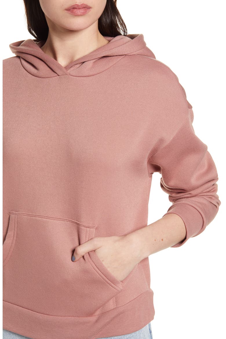 Hoodie Sweatshirt, Alternate, color, TAN BURLWOOD