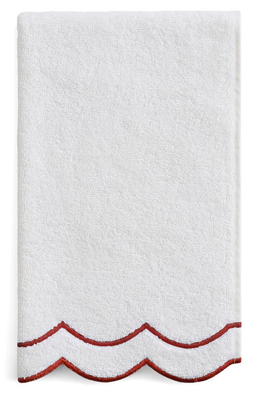 Peri Home Scallop Hand Towel In White