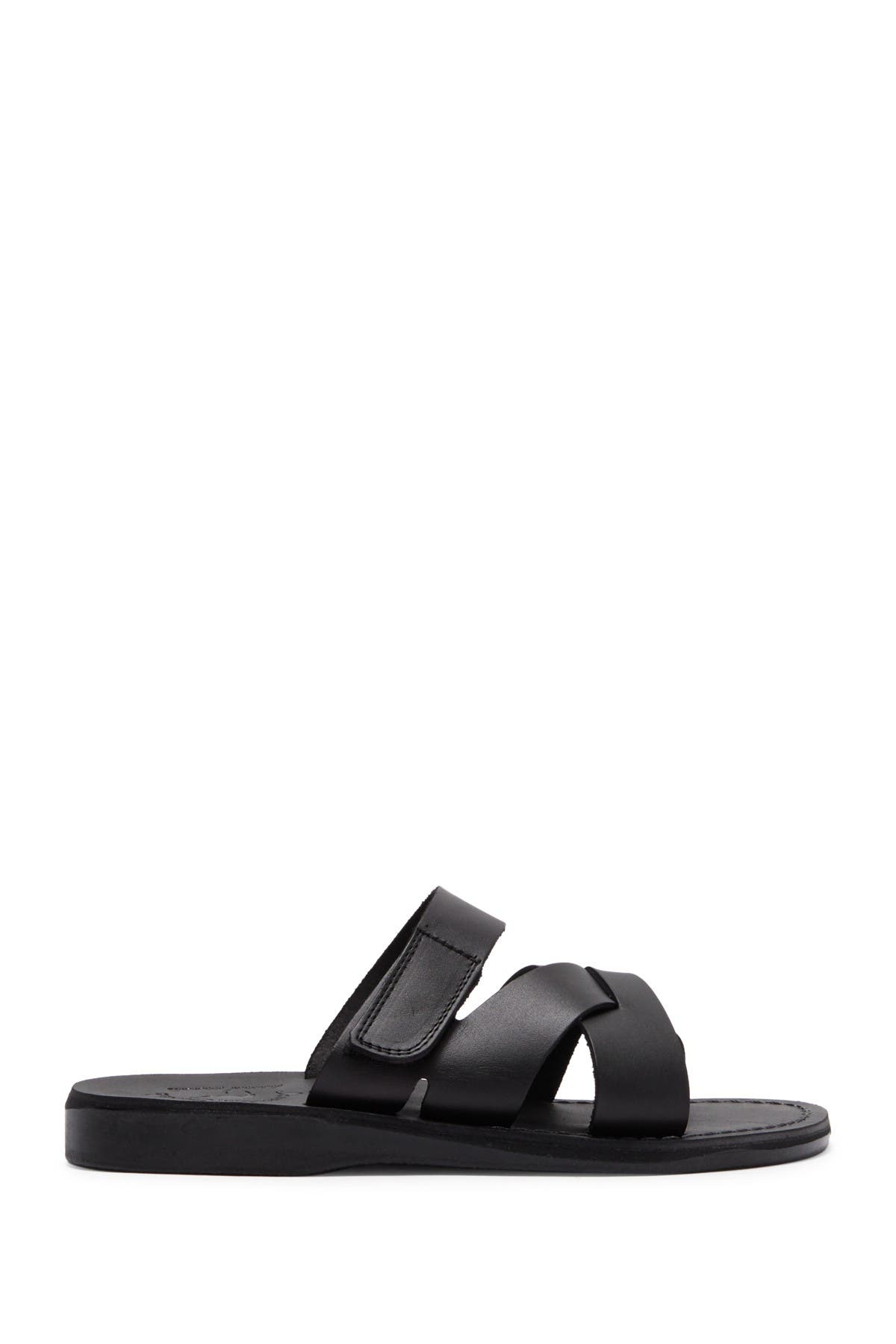 Jerusalem Sandals Philip Leather Slide Sandal, Alternate, color, 