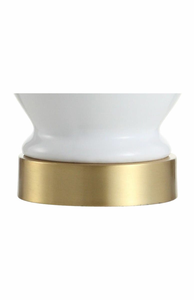 JONATHAN Y Perry Ceramic/Metal LED Table Lamp, Alternate, color, White