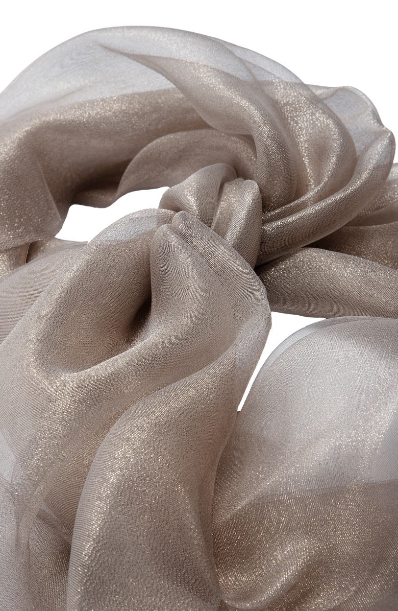 SAACHI Shimmering Scarf, Alternate, color, Rose Gold