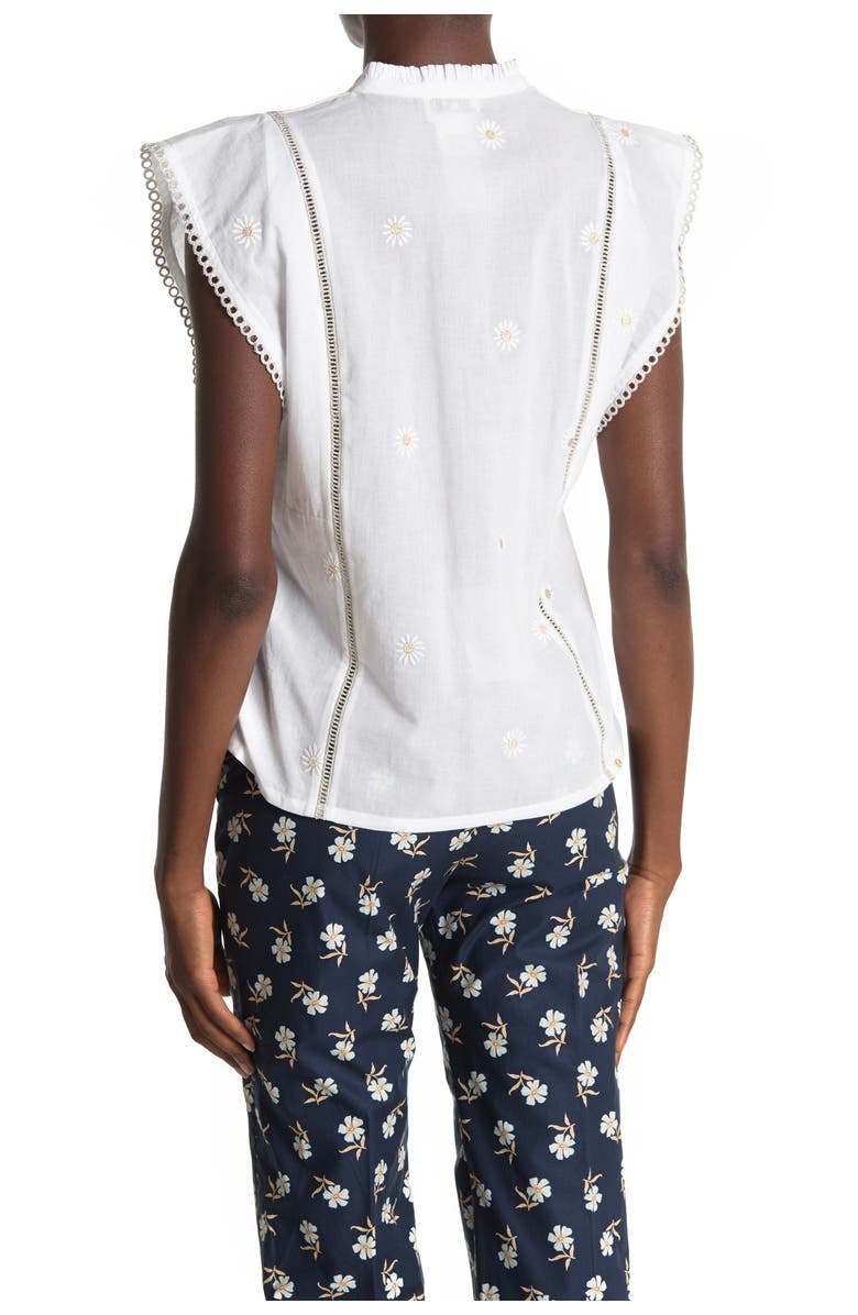 Paul & Joe Sister Boutondor Daisy Embroidered Blouse, Alternate, color, 