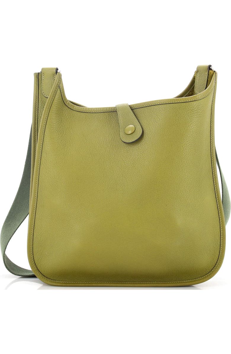 Pre-Owned Hermes Evelyne Bag Gen I Clemence PM, Alternate, color, Chartreuse