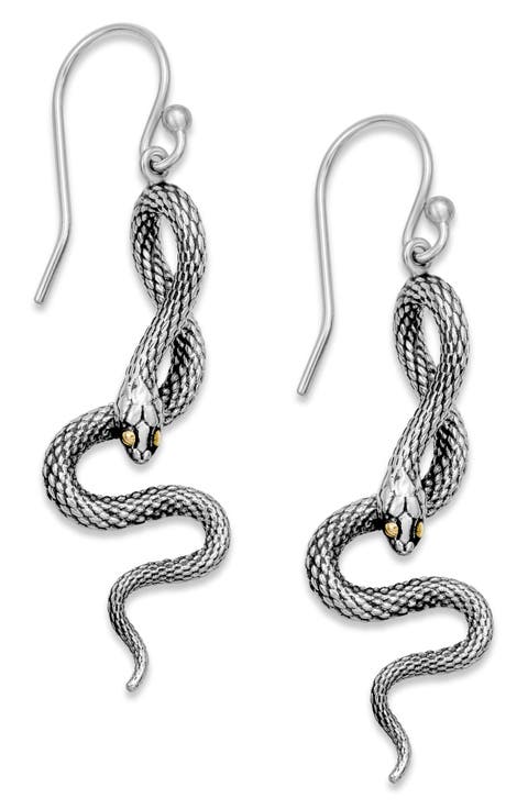 Snake Drop Earrings