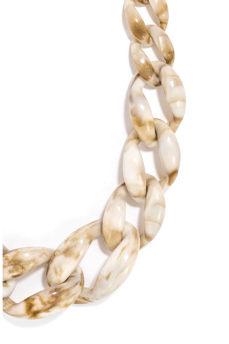 Bone Links Necklace, Alternate, color, GOLD