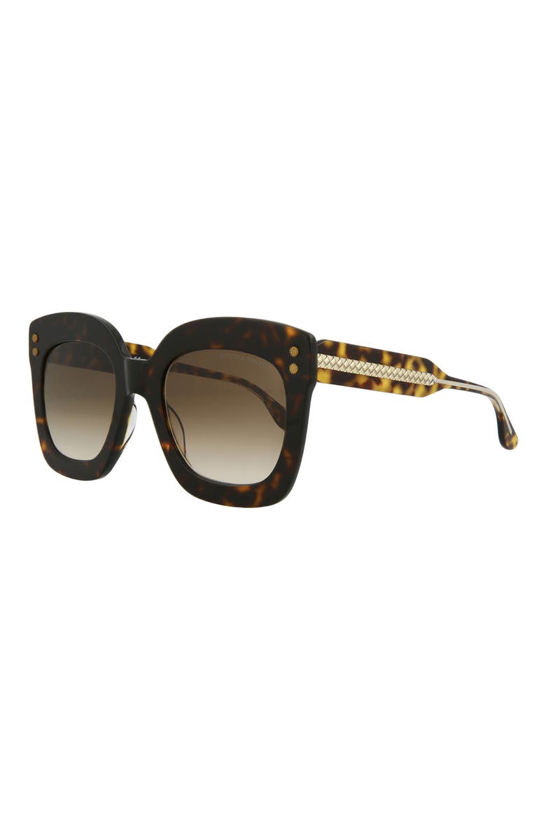 51mm Square Sunglasses, Alternate, color, HAVANA CRYSTAL BROWN