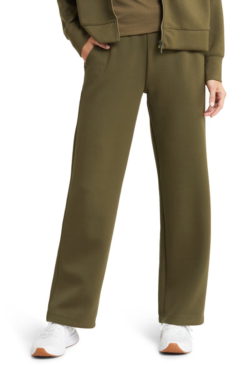 Luxe Wide Leg Pocket Pants, Main, color, OLIVE NIGHT