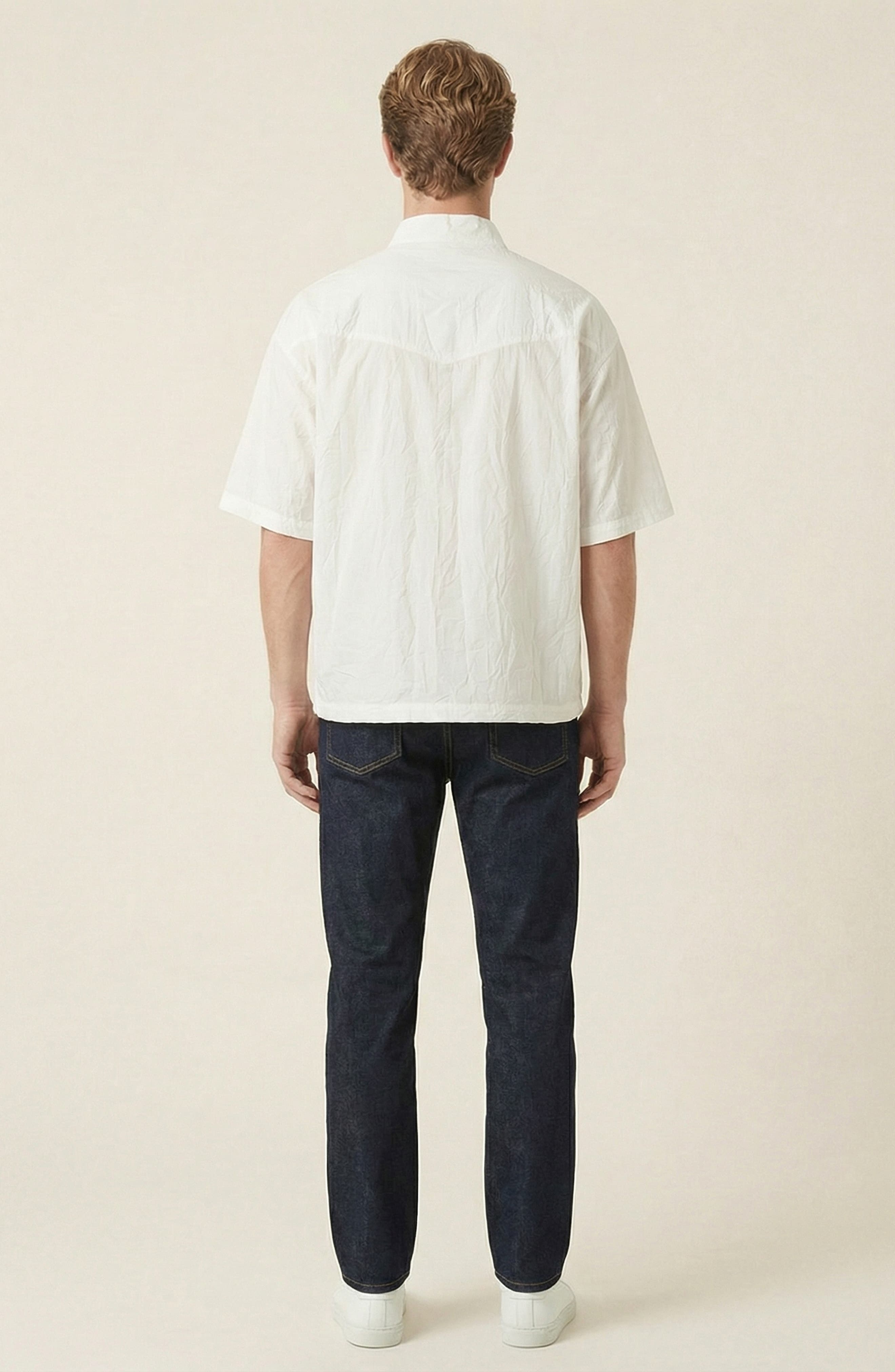 Stand Collar Short Sleeve Shirt - image 2