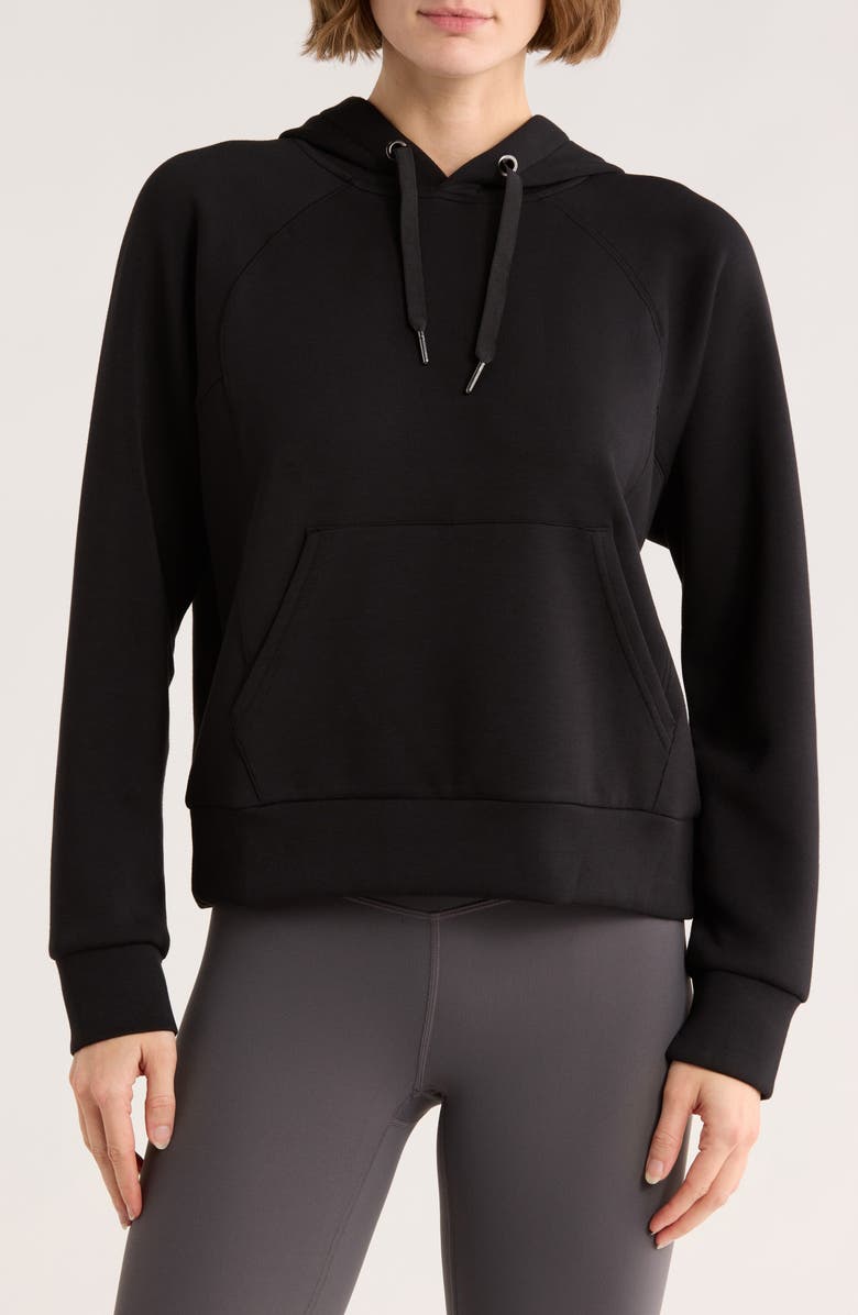 SPANX<sup>®</sup> Air Essentials Pocket Hoodie, Main, color, Very Black