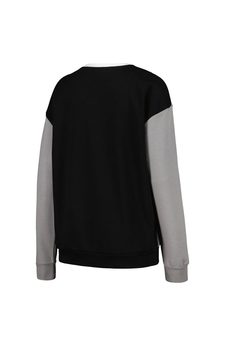 GAMEDAY COUTURE Women's Gameday Couture White/Black Florida State Seminoles Vertical Color-Block Pullover Sweatshirt, Alternate, color, 