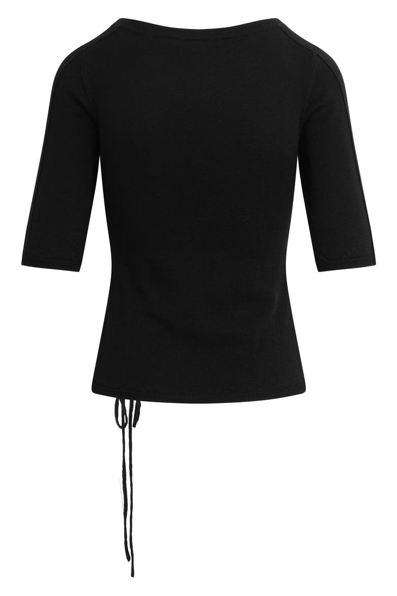 Side Eye Wool Top, Alternate, color, BLACK