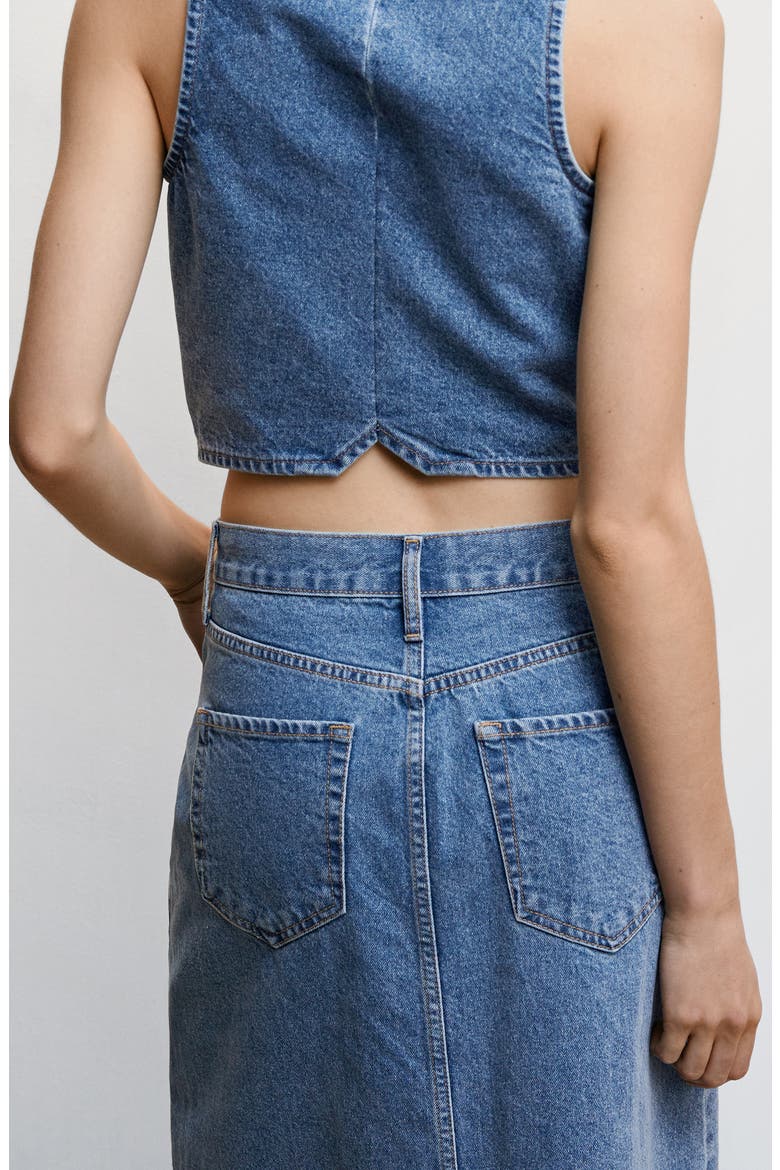 Denim Maxi Skirt, Alternate, color, MEDIUM BLUE