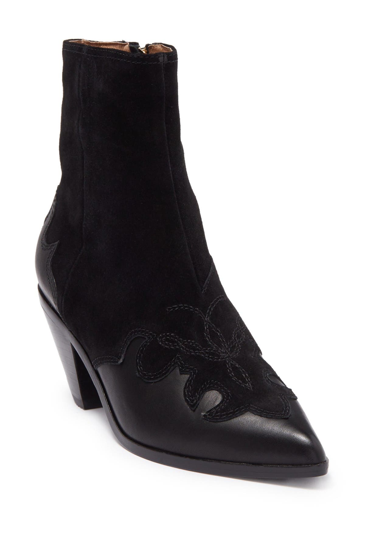 Joie Rafa Suede Western Ankle Boot, Alternate, color, 