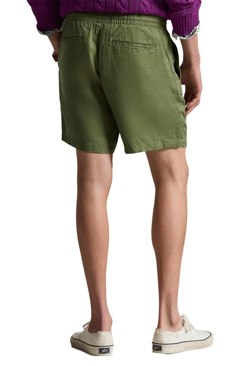 Polo Ralph Lauren Polo Prepster 6-Inch Drawstring Linen Shorts, Alternate, color, Garden Trail