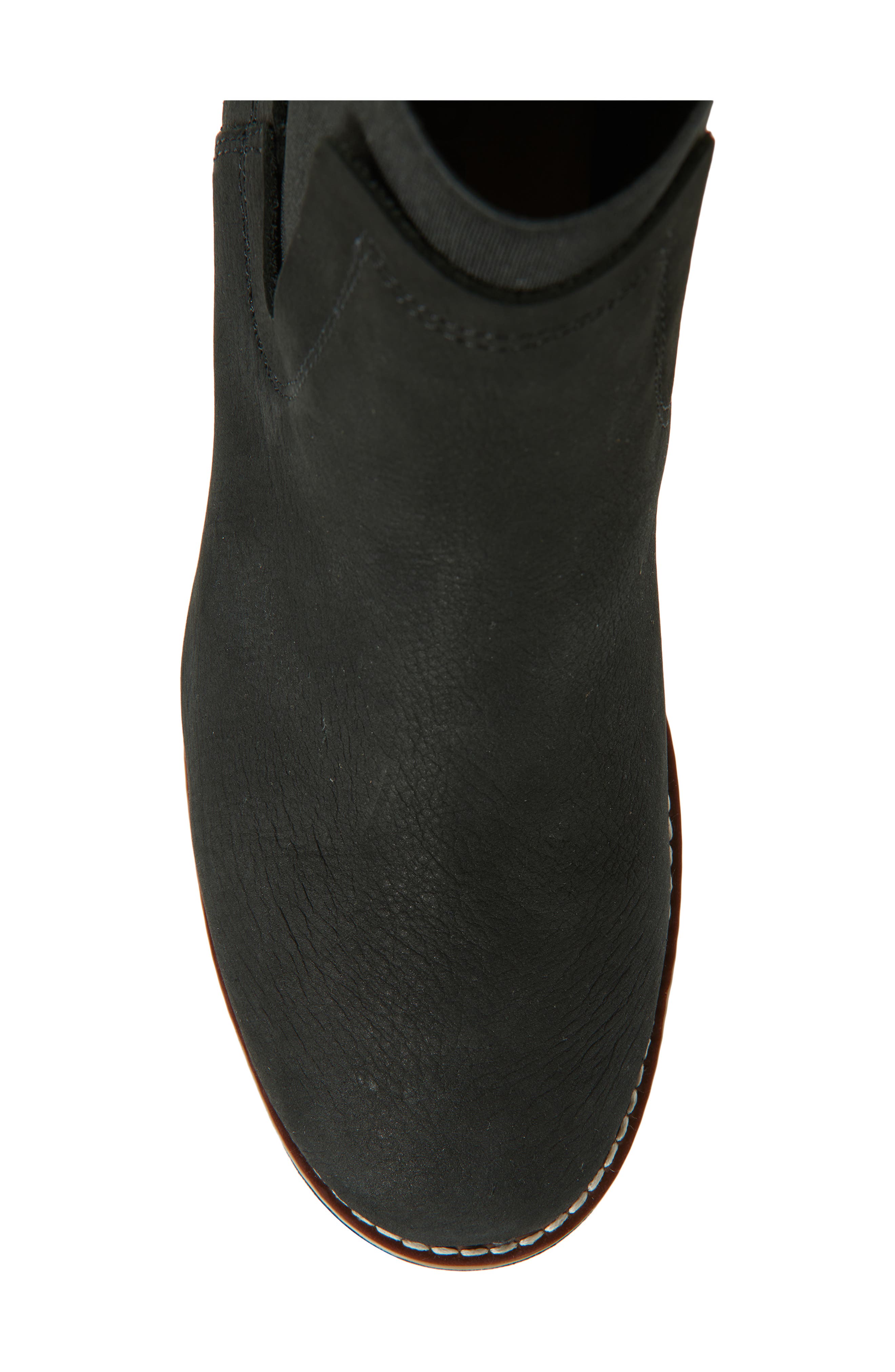 Dyme Waterproof Chelsea Boot, Alternate, color, BLACK NUBUCK