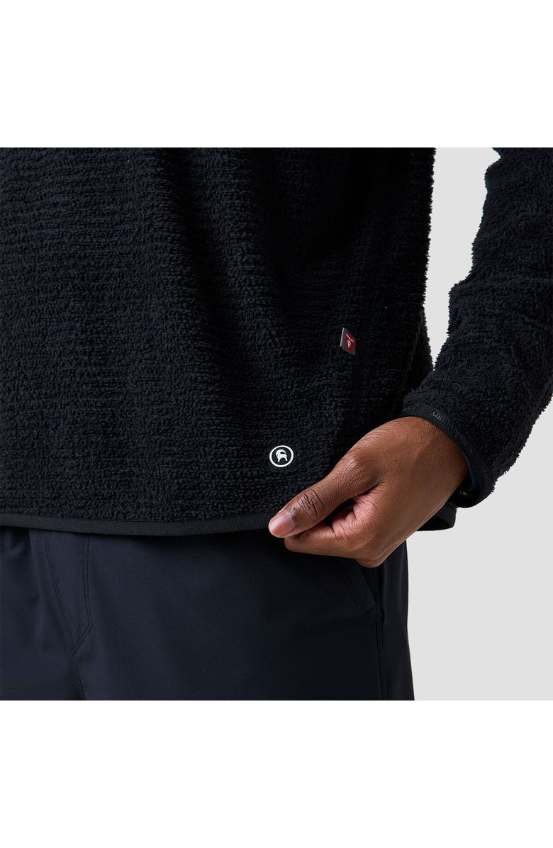 Backcountry Highliner Primaloft Air-Perm Fleece Crew, Alternate, color, Black