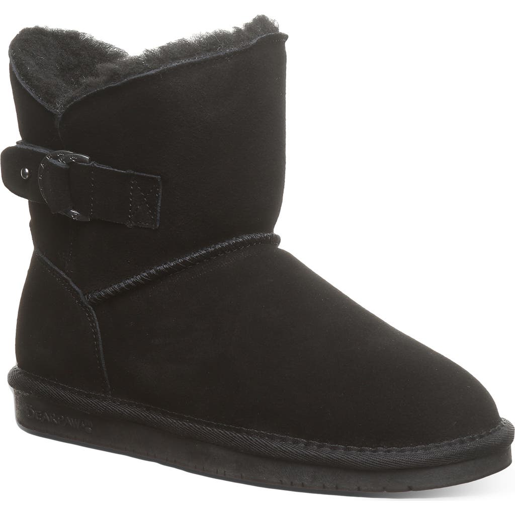 Bearpaw Steph Faux Shearling Lined Bootie In Black