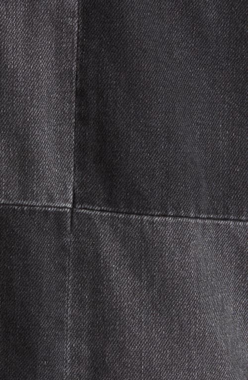 Frame Checkerboard Denim Jacket In Black