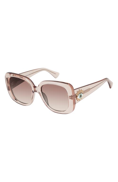 Kurt Geiger London 53mm Gradient Butterfly Sunglasses In Transparent