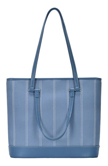 Rachel Zoe Stich Double Handle Tote Bag In Blue