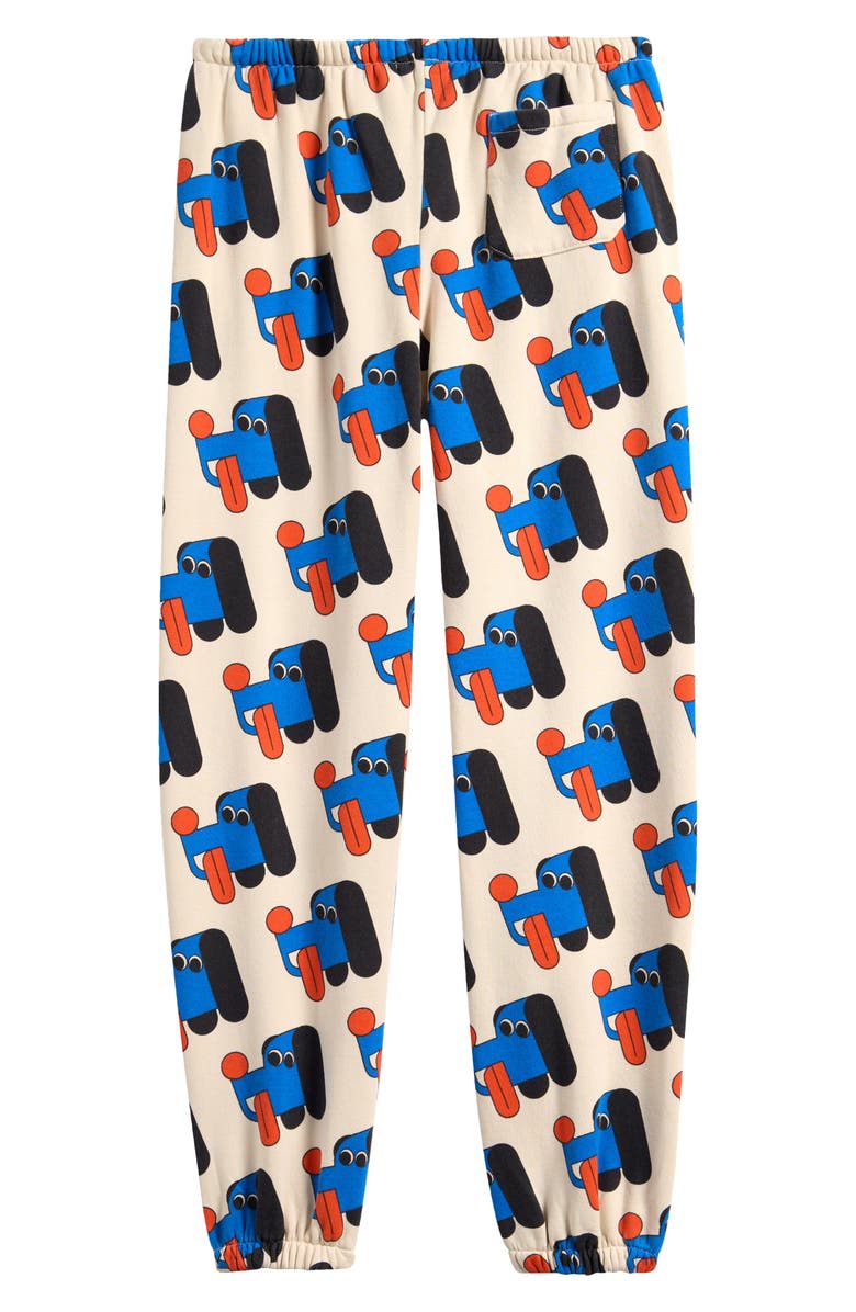 Bobo Choses Kids' Doggy Mate Cotton Sweatpants, Alternate, color, Off White