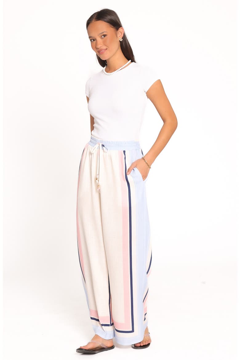 Zalia Wide Leg Pants, Alternate, color, PINK/ BLUE STRIPE