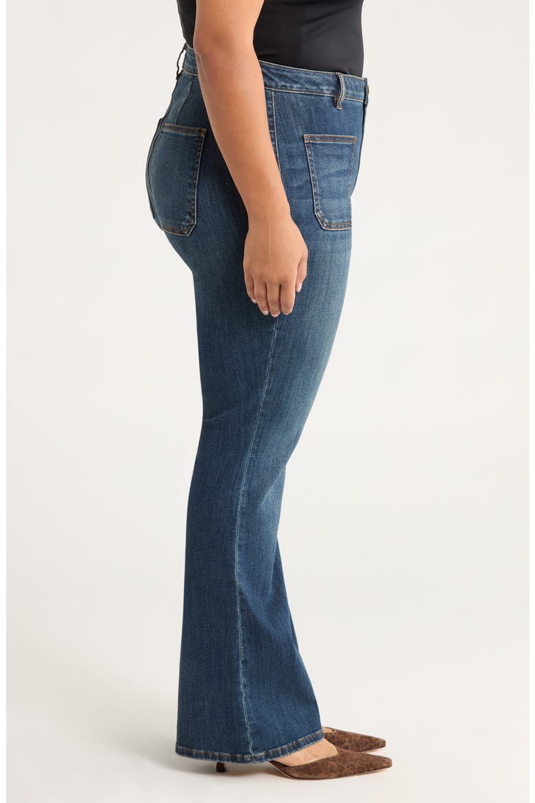 Ana Patch Pocket Flare Jeans, Alternate, color, DEDUCTIVE