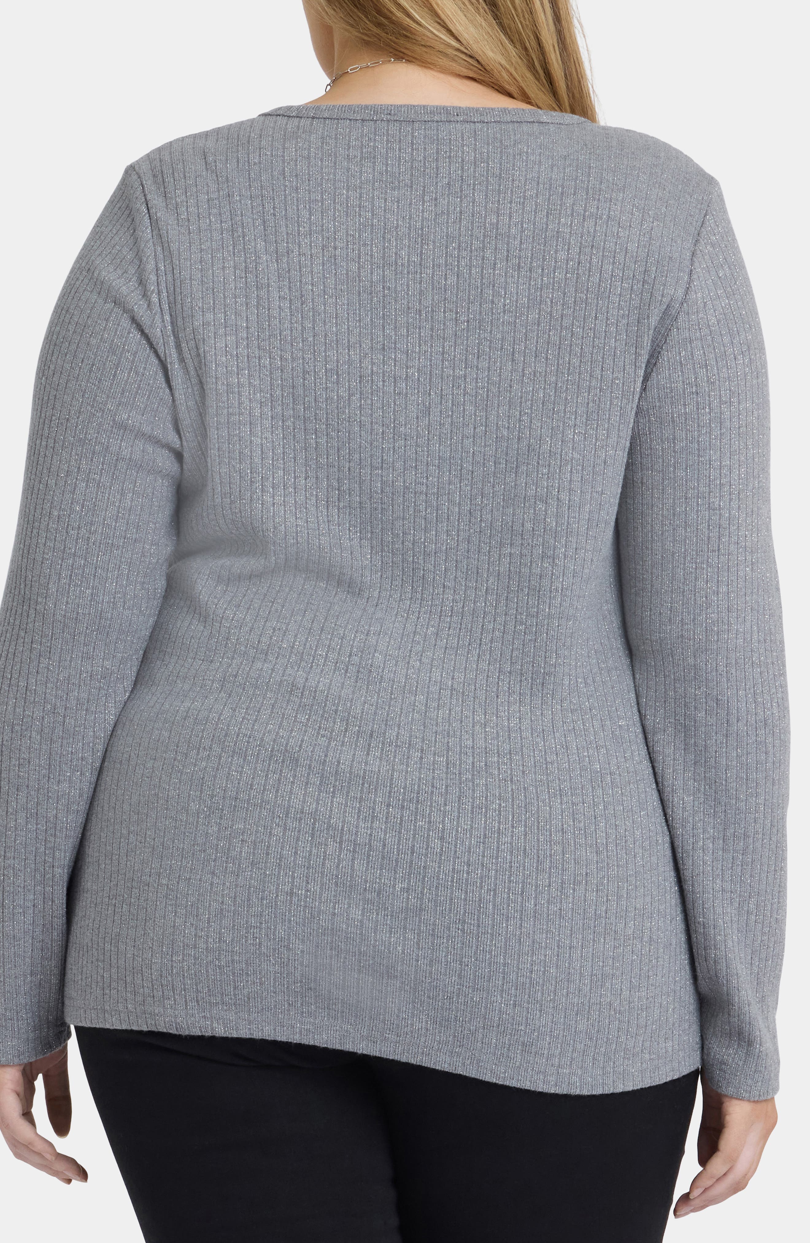 Metallic Rib Top - image 2