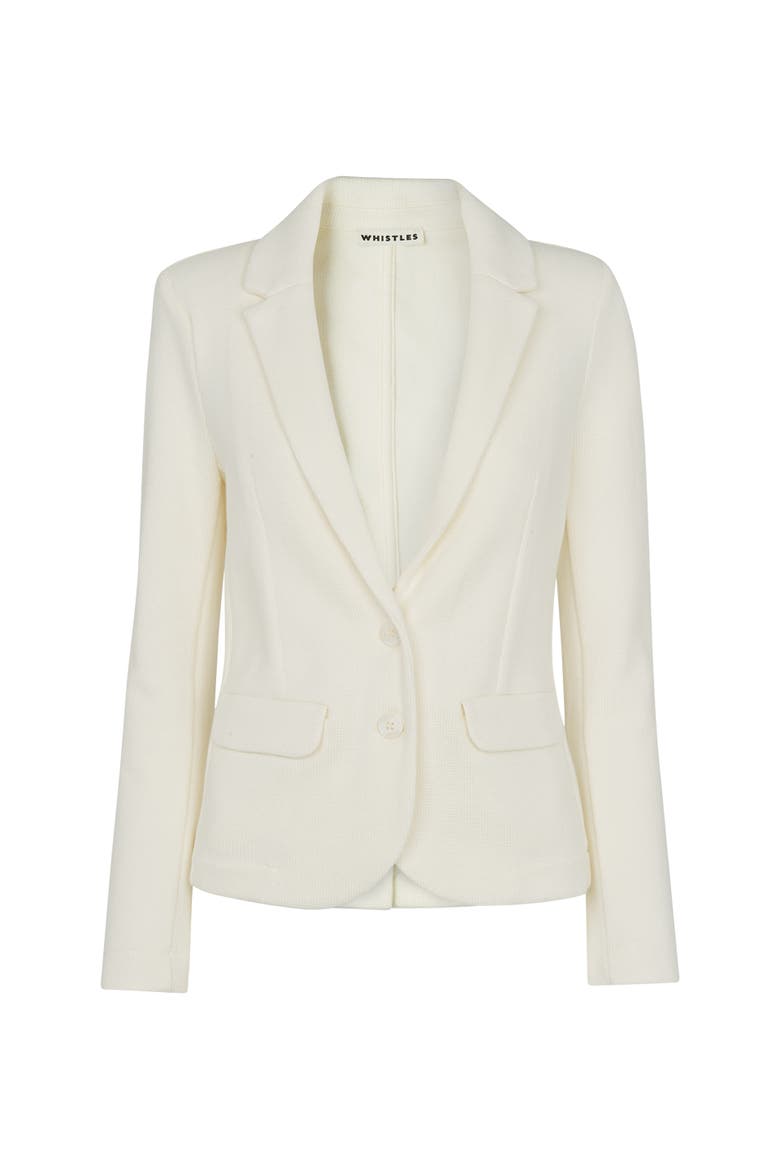 Slim Jersey Blazer, Alternate, color, Ivory