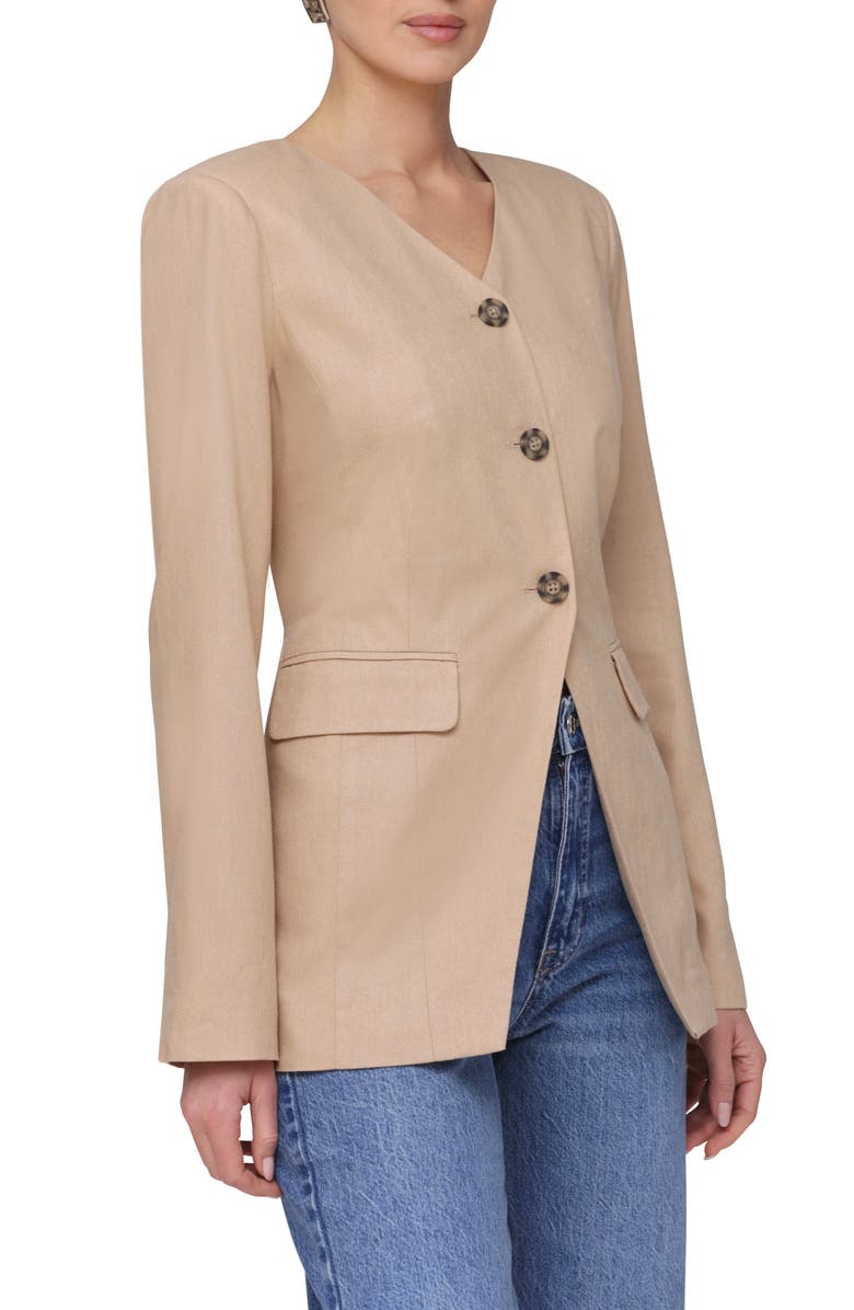 Bagatelle V-Neck Longline Blazer, Alternate, color, 