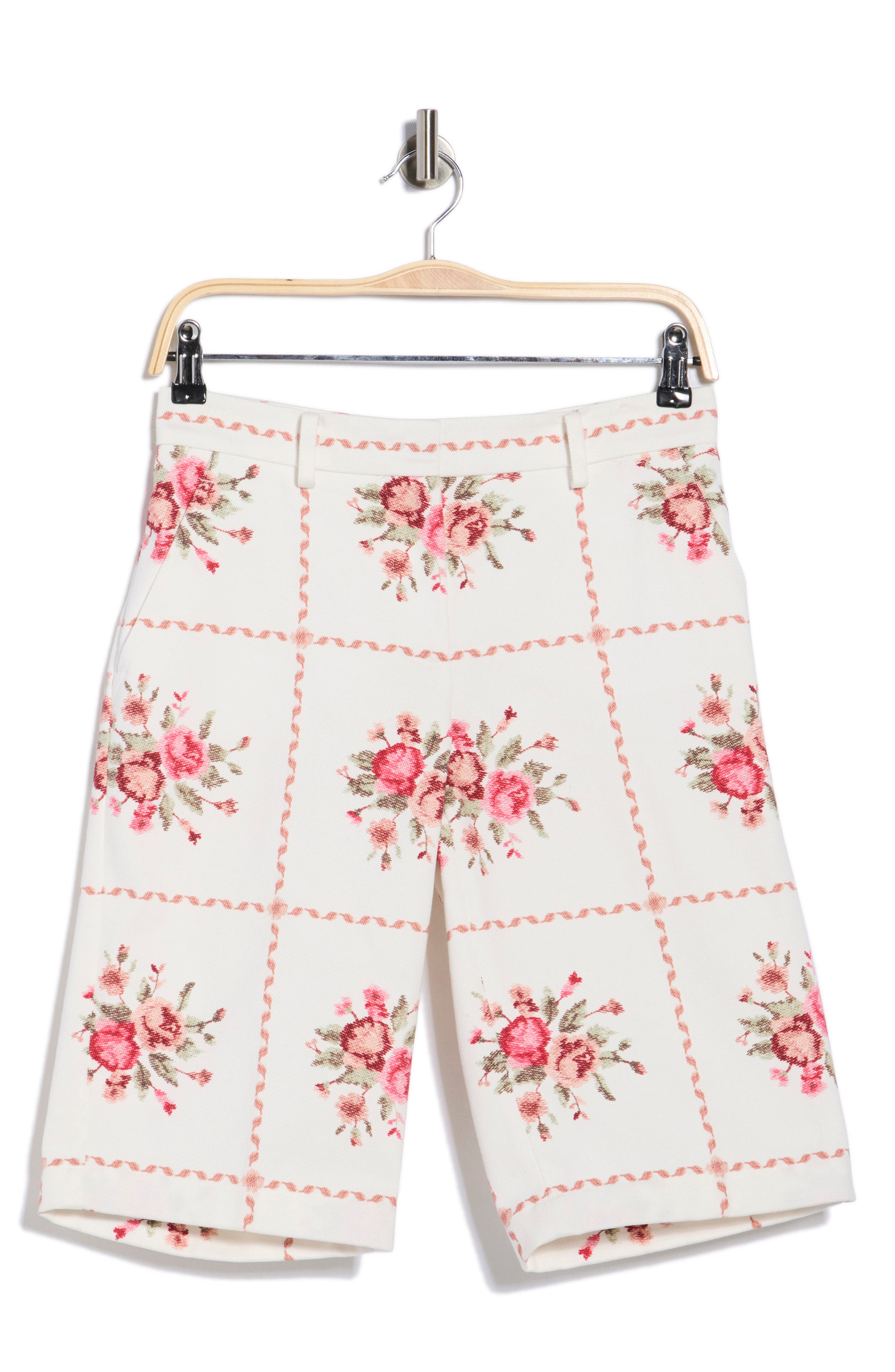 Longchamp Floral Bermuda Shorts